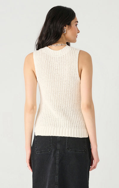 Dex Sleeveless Crochet Sweater