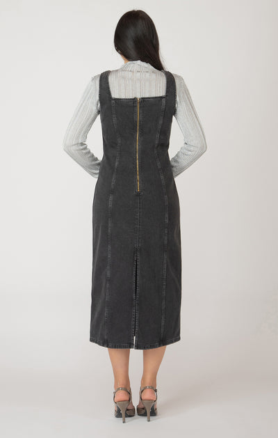 Dex Panelled Denim Midi Dress