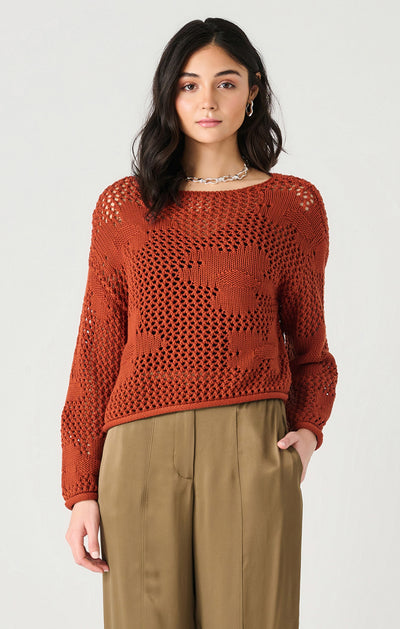 Dex Floral Crochet Sweater