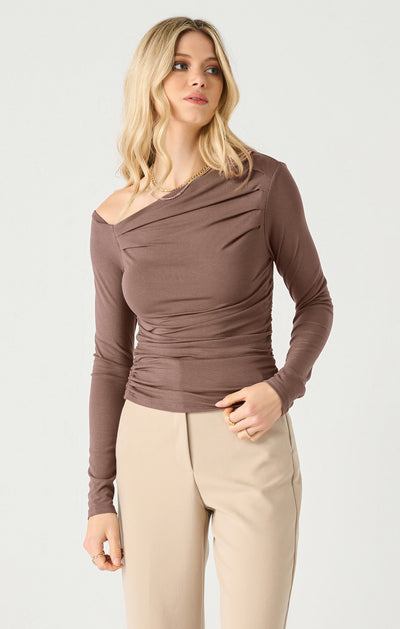 Dex Long Sleeve Draped Top