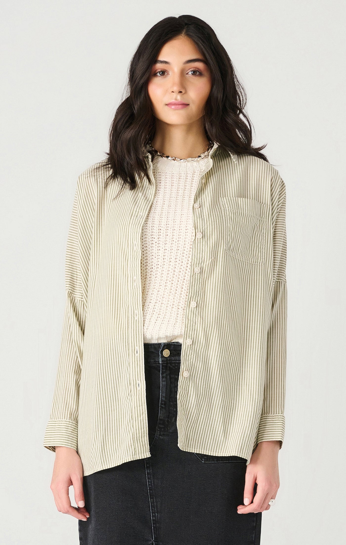 Dex Oversized Button Front Shirt