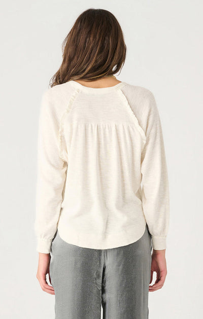 Dex Long Sleeve Ruffle Trim Top