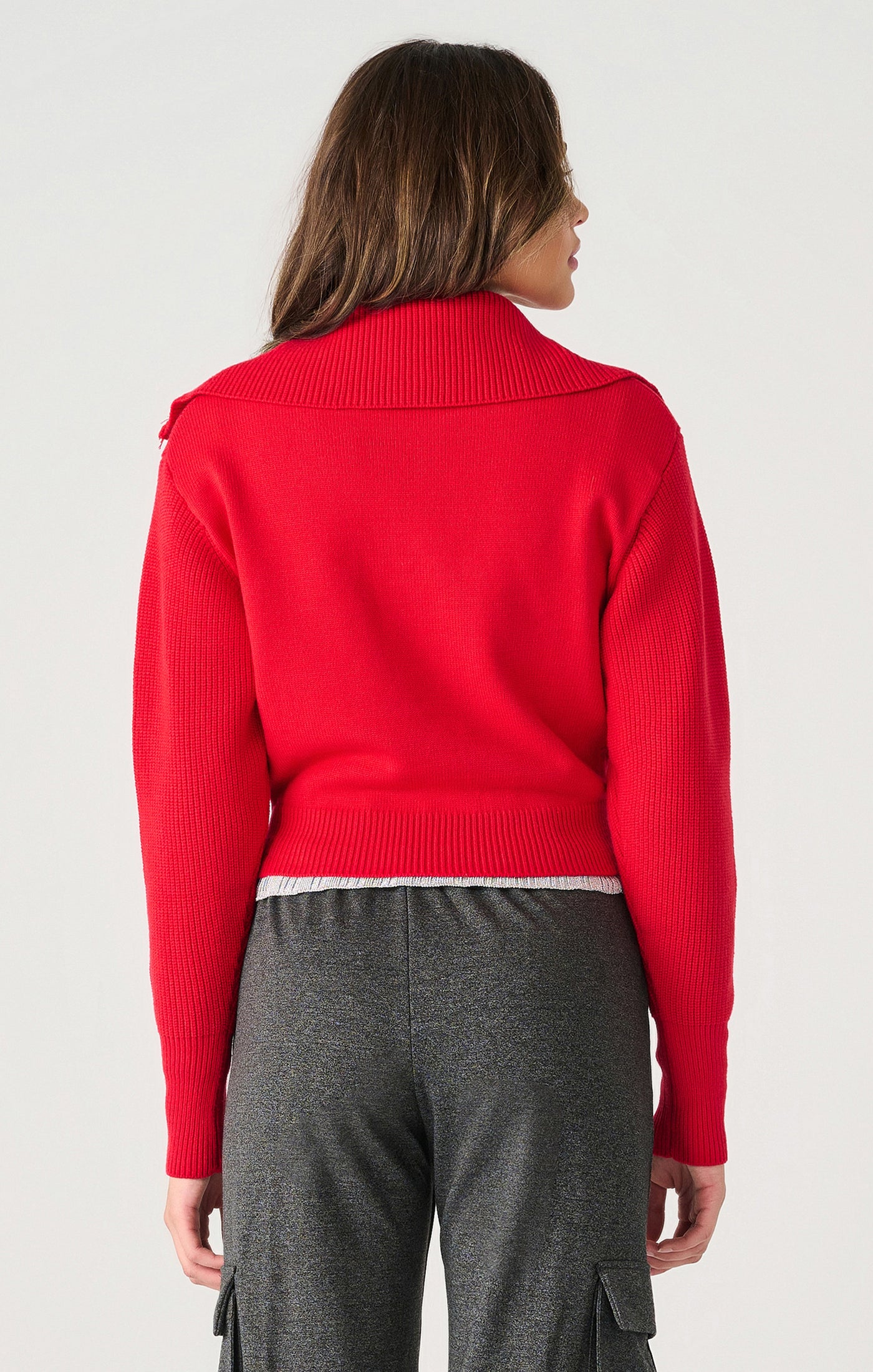 Dex Half Zip Textured Sweater