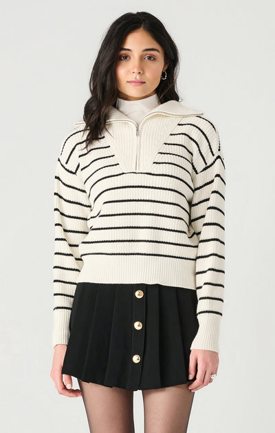 Dex Half Zip Textured Sweater