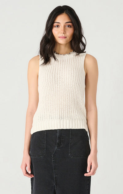 Dex Sleeveless Crochet Sweater