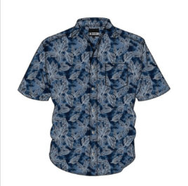 Men's Short Sleeve Printed Button Up 1
