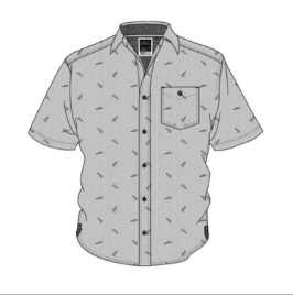 Men's Short Sleeve Printed Button Up 2